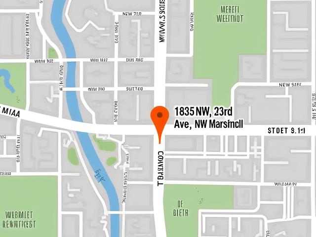 Map showing the location of Foxfire Electric's Portland showroom at 1835 NW 23rd Ave.