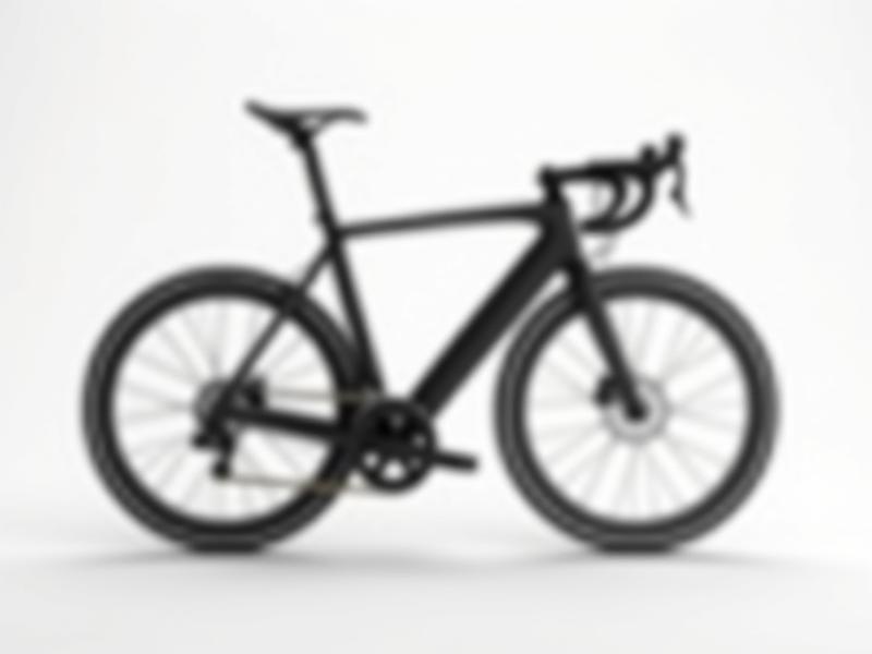 Side profile of a sleek, black electric road bike, highlighting integrated battery in downtube and compact hub motor.